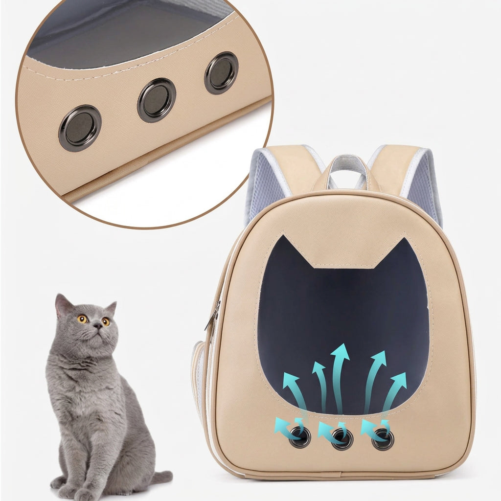 Pet Supplies Cat Carrier Backpack, Space-Style Bag, Light Transparent Pet Carrier, Comfortable and Breathable Cat Backpack, Large Capacity
