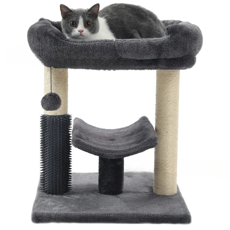 Large Cat Tree Space Saving High Rise Climbing Frame Multi Level Cat Shelf Activity Center Stable Structure 2026 Popular Pet